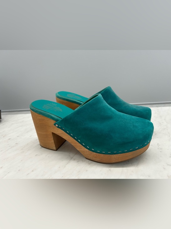 Charlotte Stone Shoes - Charlotte Stone Marlo turquoise blue teal clogs size 9